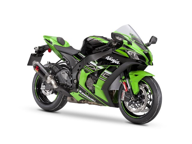 Kawasaki releases a homologation special the ZX-10RR with modified cylinder head, race kit parts can be ordered such as high lift cams, DLC coated val...